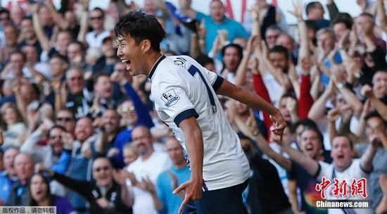  热刺核心孙兴慜独造四球,率队大胜水晶宫